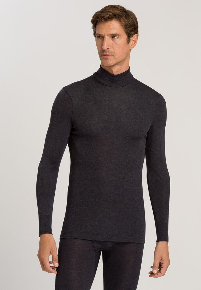 Woolen Silk-Turtle-Neck Shirt