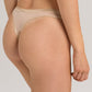 The Cotton Sensation-Thong By Hanro in Beige