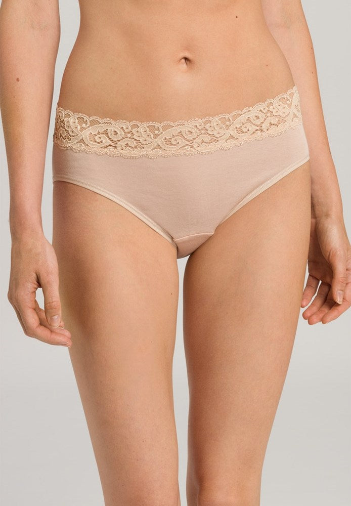 The Moments-Midi Briefs By HANRO in Beige