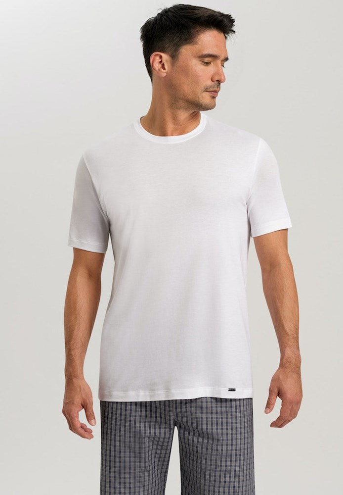 The Night & Day-Short Sleeve Shirt By Hanro in White