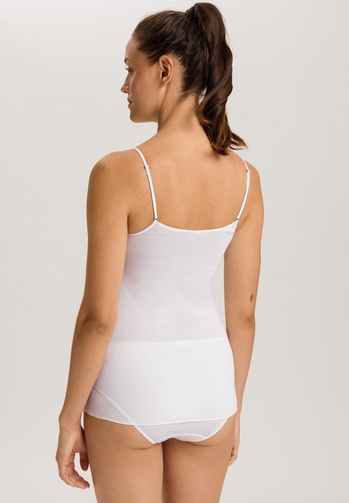 The Belina-Spaghetti Top By Hanro In White