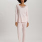 The Belina Nw-L/Slv Pajama By Hanro In Rosewater