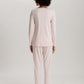 The Belina Nw-L/Slv Pajama By Hanro In Rosewater