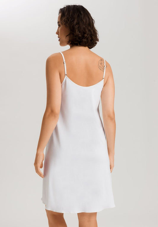 The Cotton Silk-Spaghetti Dress 95Cm By Hanro in White