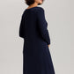 The Cotton Silk-L/Slv Nightdress 100Cm By Hanro in Deep Navy