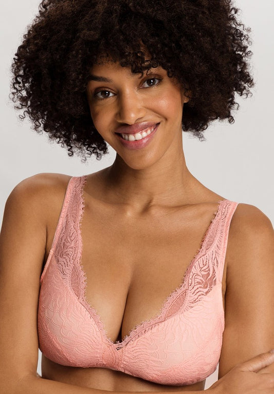 The Gale-Soft Cup Bra By Hanro In Rosewater