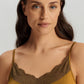 The Gale-Negligee 95 Cm By Hanro In Golden Cumin