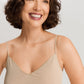The Cotton Seamless-Spaghetti Top By Hanro In Iced Cappuccino