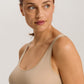 The Cotton Seamless-Tank Top By Hanro In Iced Cappuccino