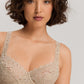 The Moments-U/Wire Bra By Hanro In Iced Cappuccino