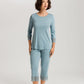 The Moments Nw-3/4 Slv Pajama By Hanro in Tourmaline Blue