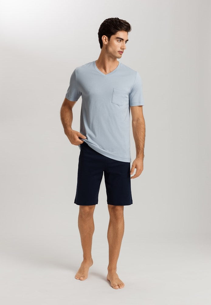 The Night & Day-S/Slv Pajama By Hanro In Sea Breeze