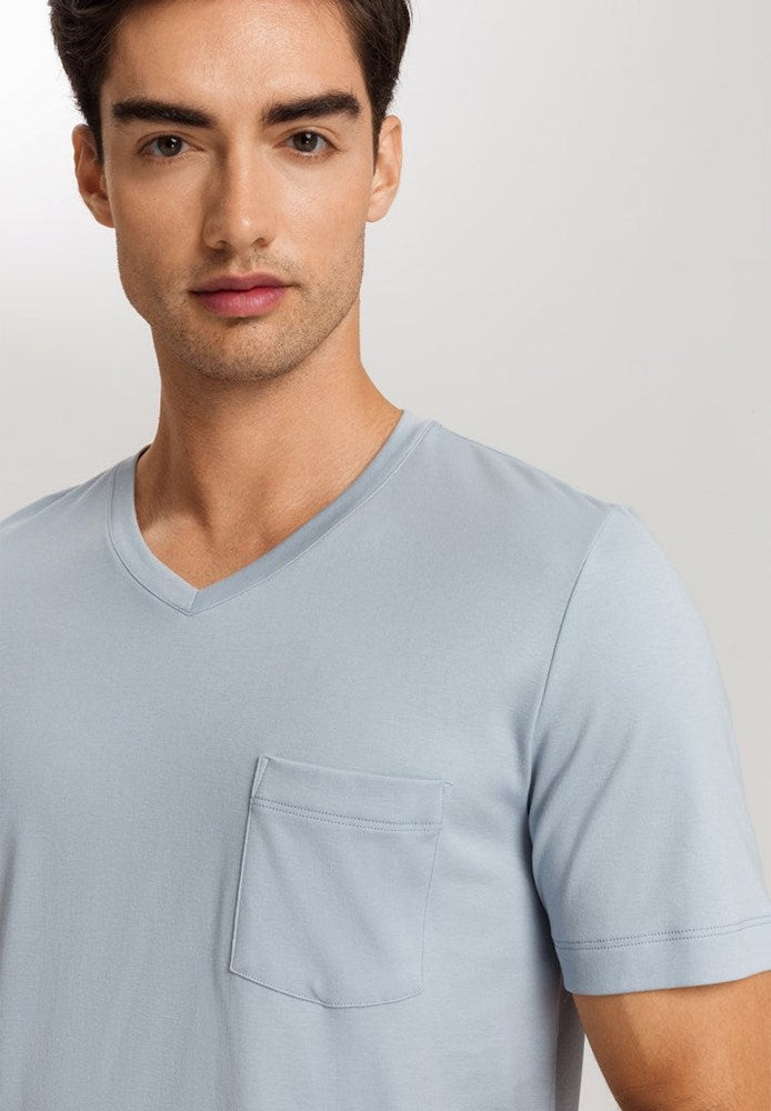 The Night & Day-S/Slv Pajama By Hanro In Sea Breeze