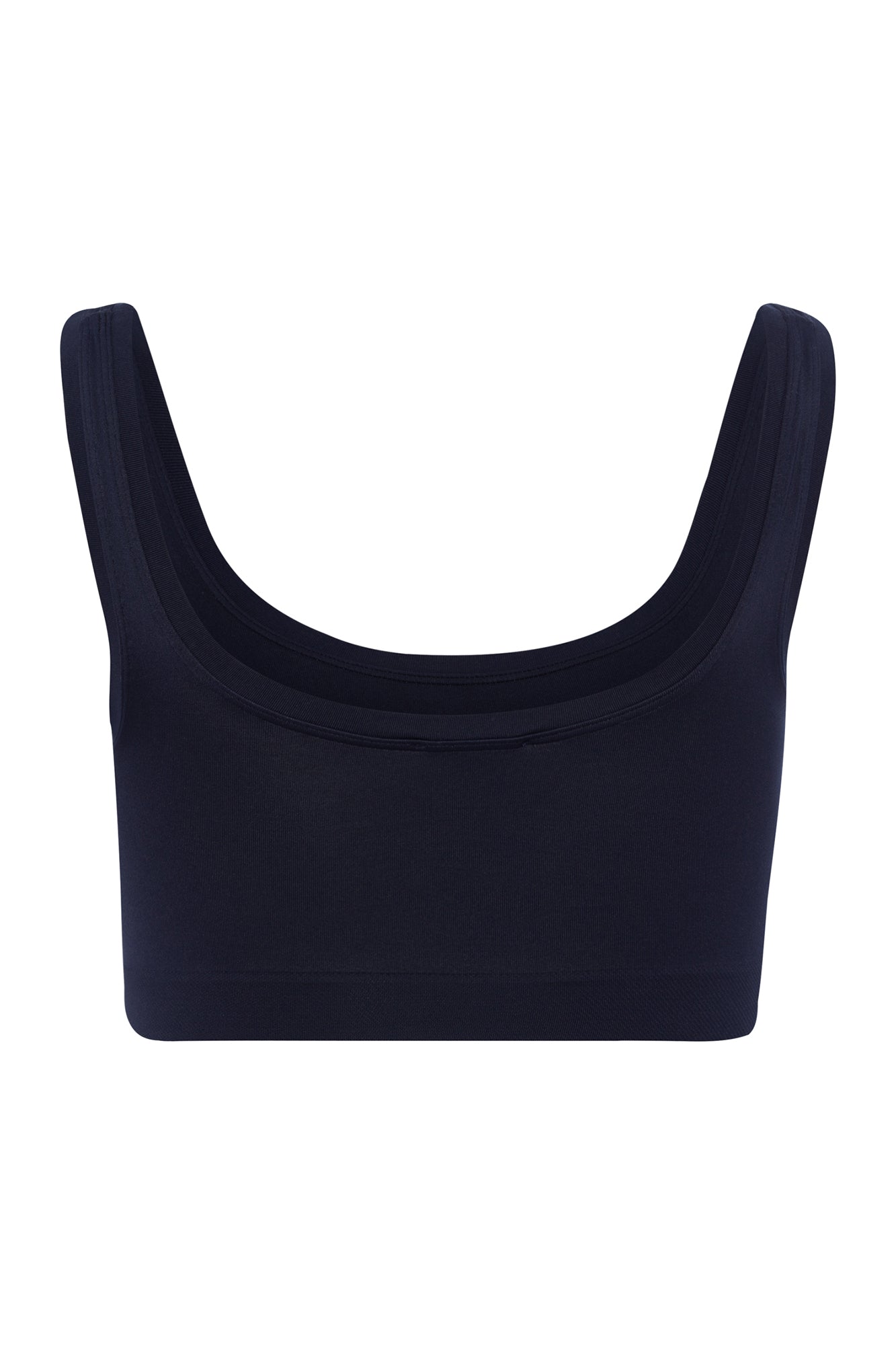 The Touch Feeling Crop Top By HANRO In Deep Navy
