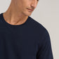 The Short Sleeve Living Shirt By HANRO In Deep Navy