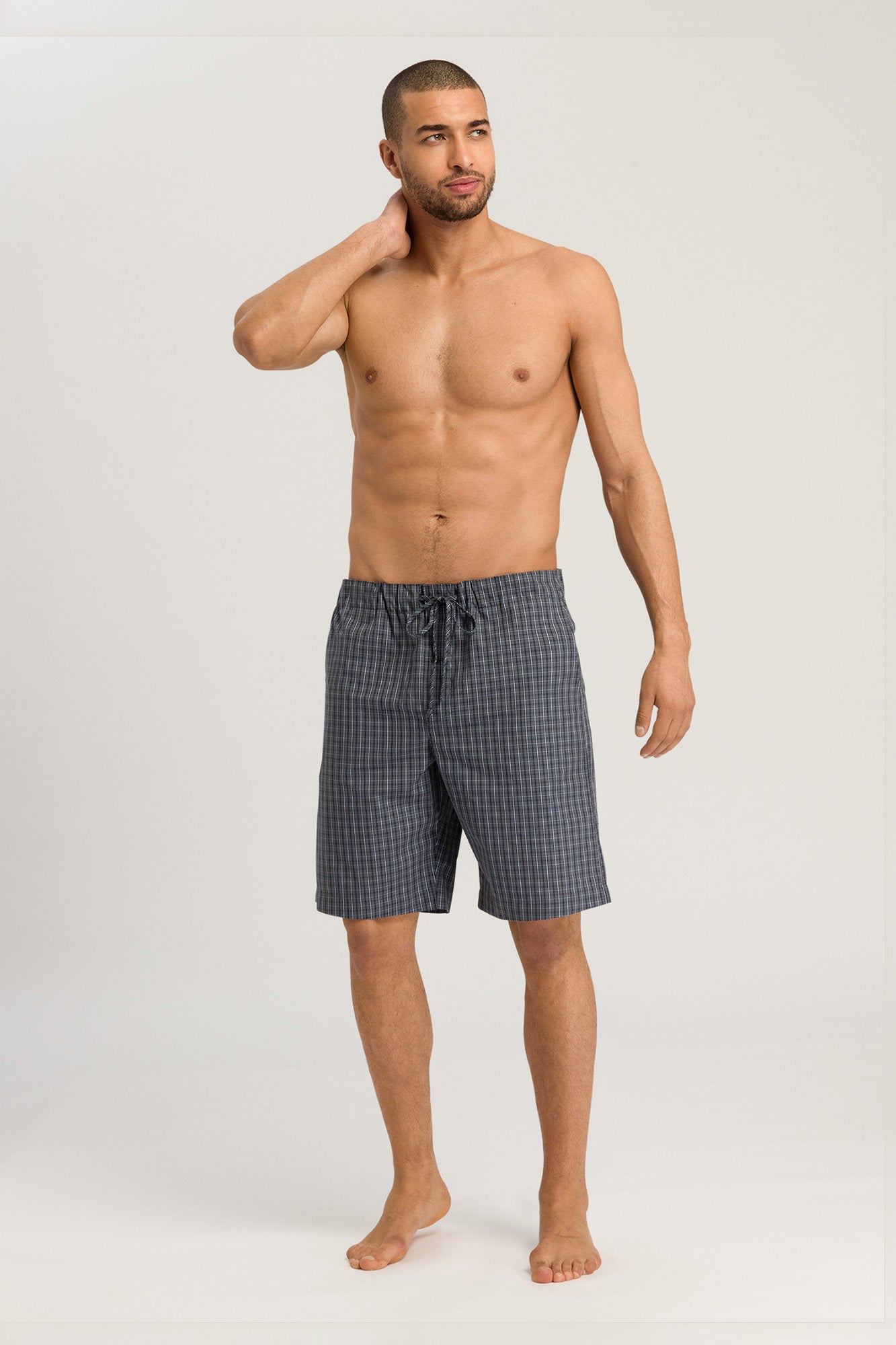 The Night & Day Short Pants By HANRO In Casual Check