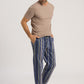 The Night & Day Long Pants By HANRO In Everblue Stripe