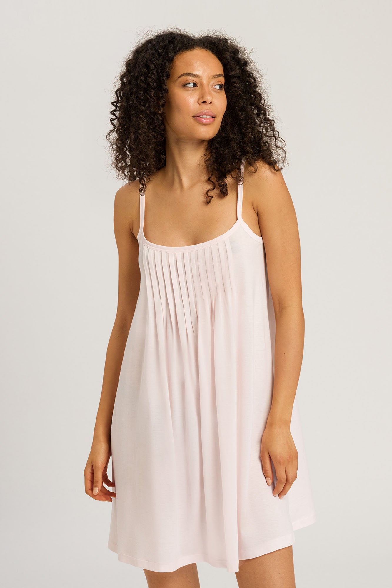 The Juliet Spaghetti Dress By HANRO In Pink Mauve