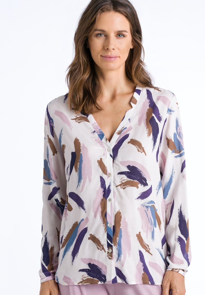 Long Sleeve Shirt - Sleep & Lounge Collection | HANRO – HANRO AUSTRALIA