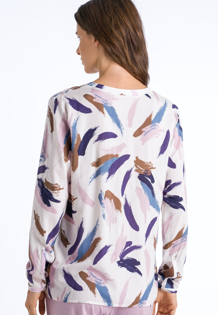 Hanro Collection Long Sleeve Shirt - Sleep & Lounge Collection | HANRO – HANRO AUSTRALIA