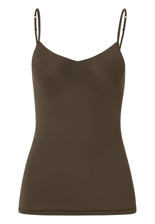 The Allure Padded Bra-Camisole By Hanro in Algea Green