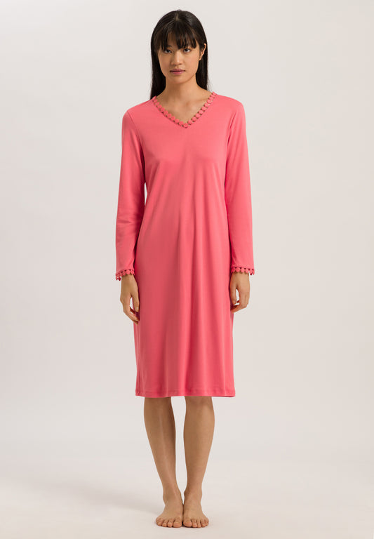 Rosa-L/Slv Nightdress 110Cm