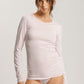 The Cotton Seamless Long Sleeve Shirt By HANRO In Honeydew