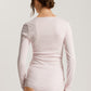 The Cotton Seamless Long Sleeve Shirt By HANRO In Honeydew