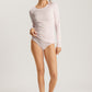 The Cotton Seamless Long Sleeve Shirt By HANRO In Honeydew