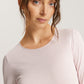 The Cotton Seamless Long Sleeve Shirt By HANRO In Honeydew