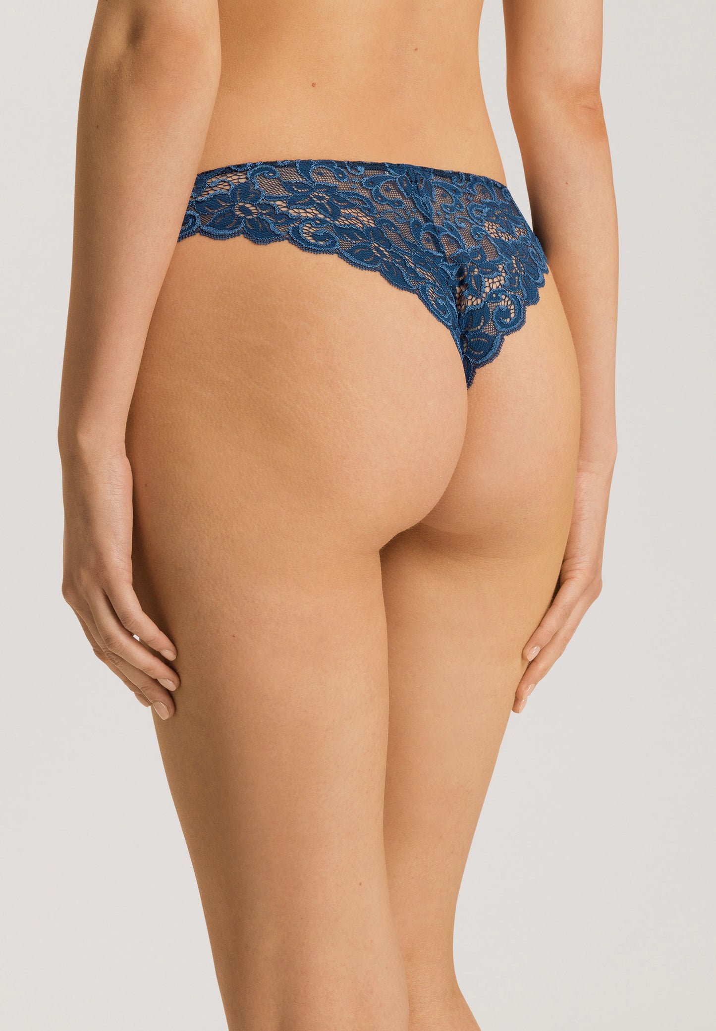 The Marlene-Brazilian Panty By HANRO In Mystic Blue