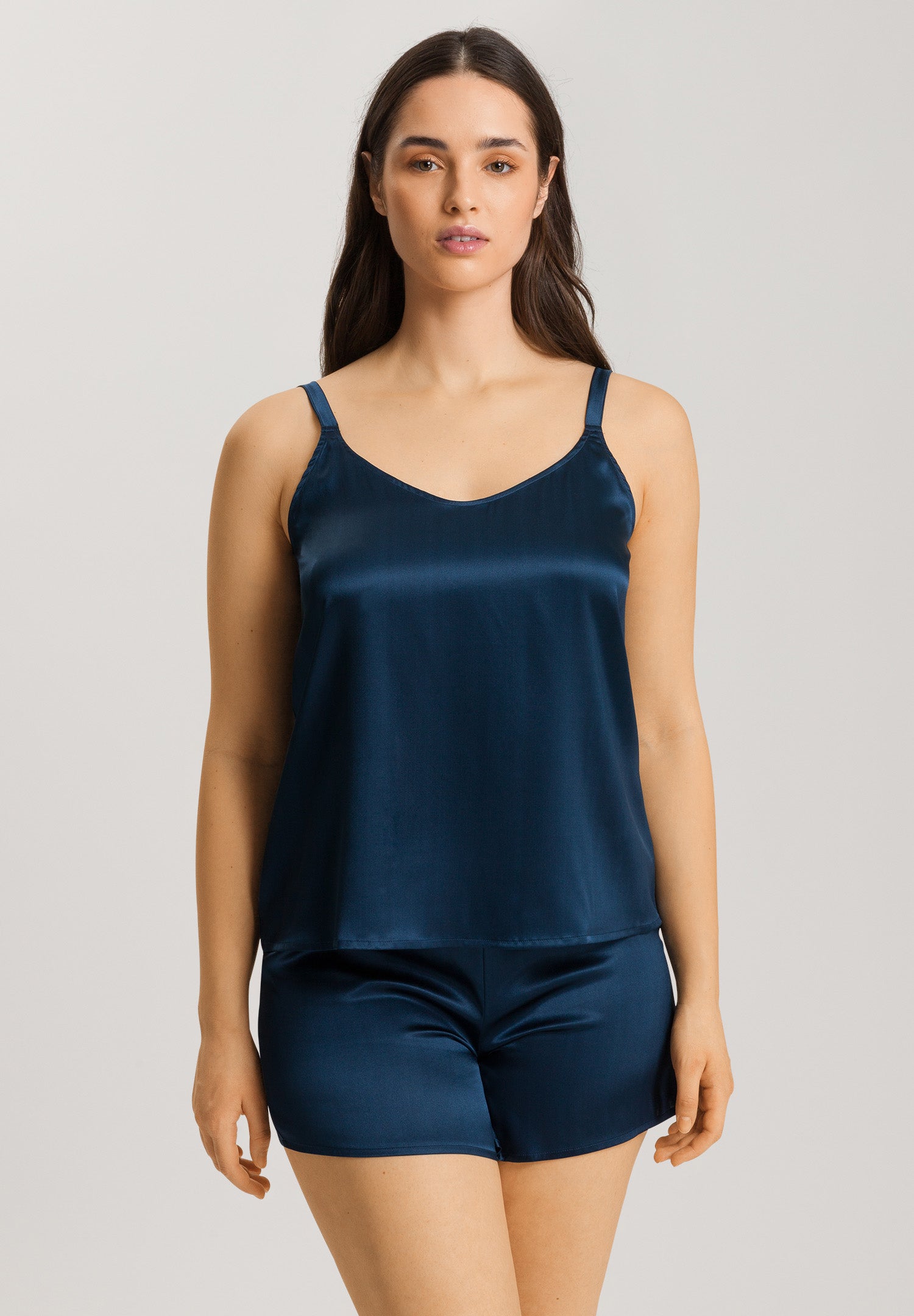 The Grand Central Spaghetti Top By HANRO In Mystic Blue