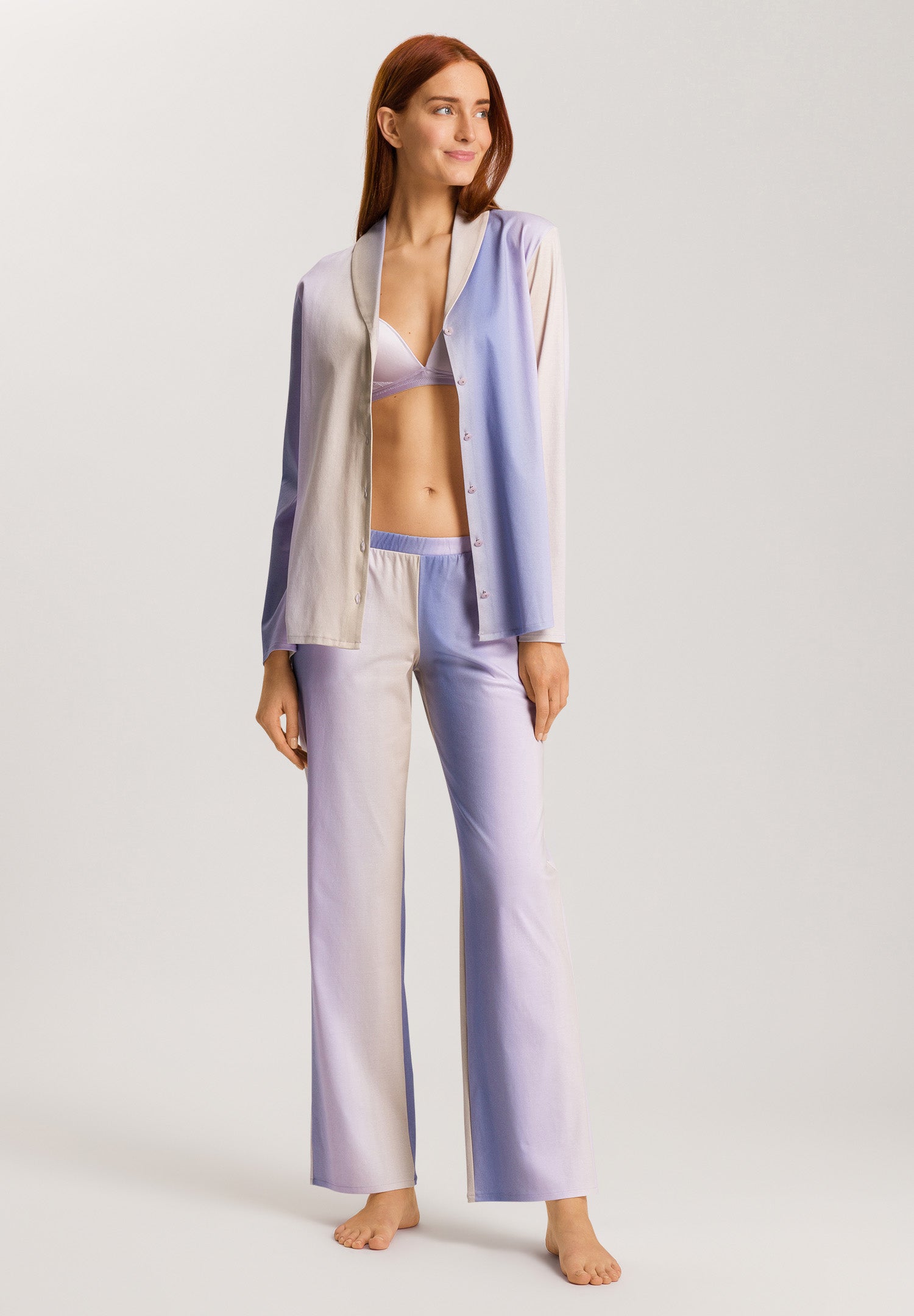 The Loie-L/Slv Shirt By Hanro in Sunrise Ombre