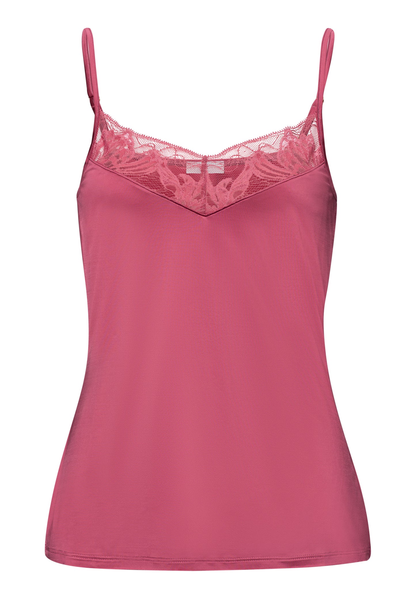 The Eva Spaghetti Top By HANRO In Rose Wine