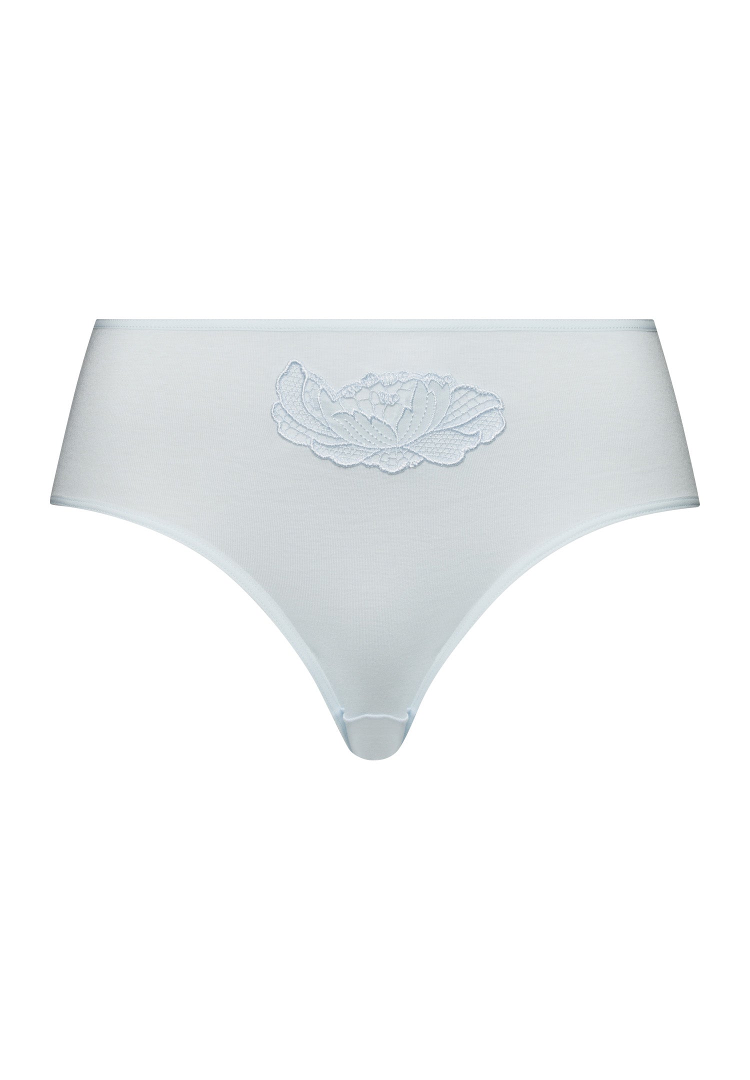 The Anne-Maxi Briefs By Hanro in Cool Blue