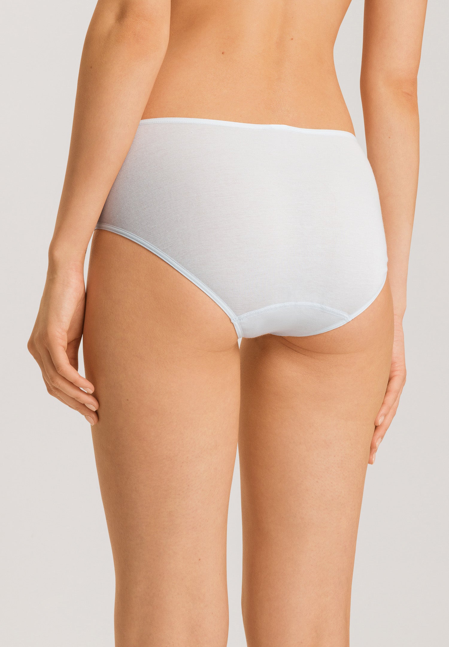 The Anne-Maxi Briefs By Hanro in Cool Blue