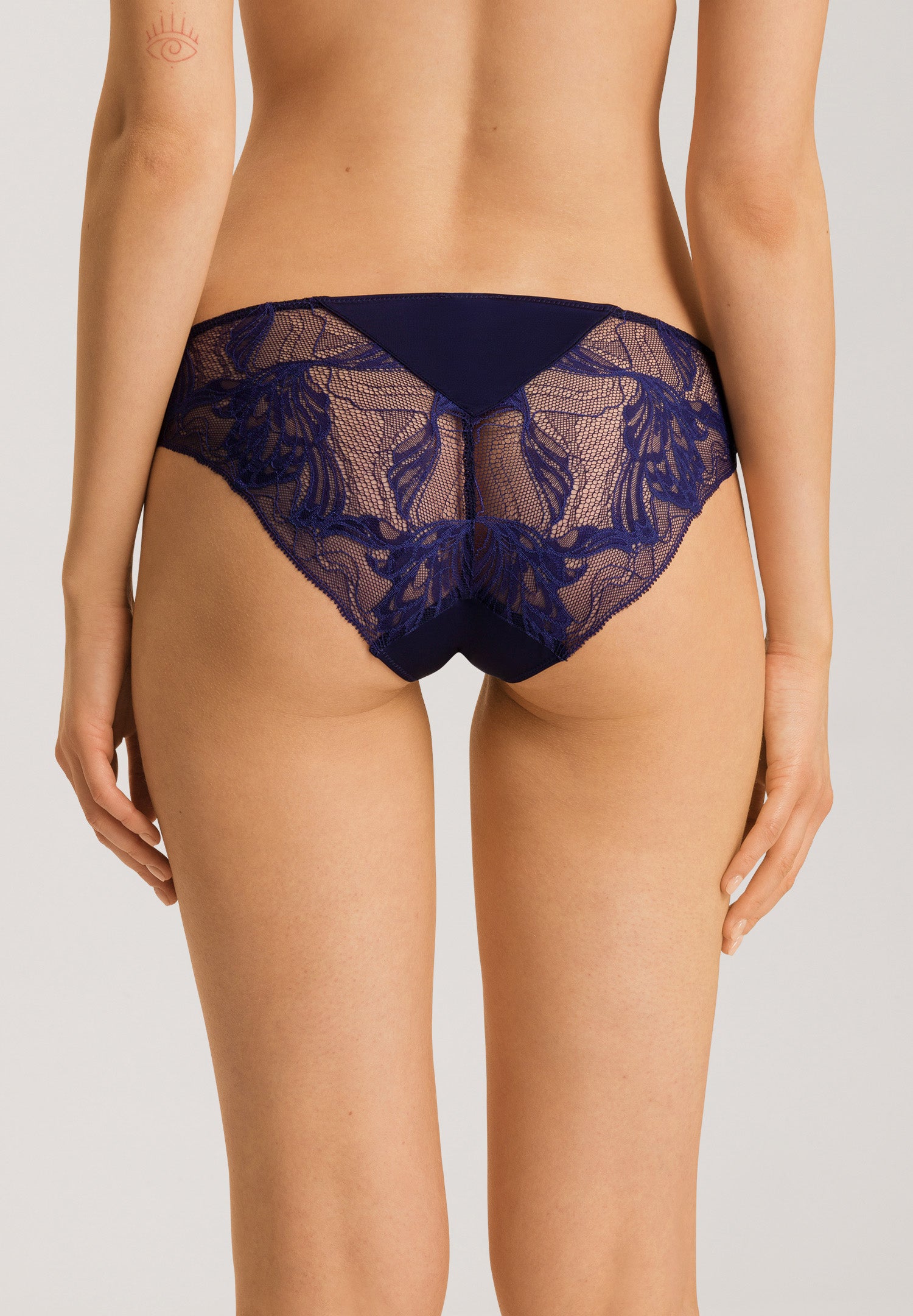 The Eva Mini Briefs By HANRO In Evening Blue