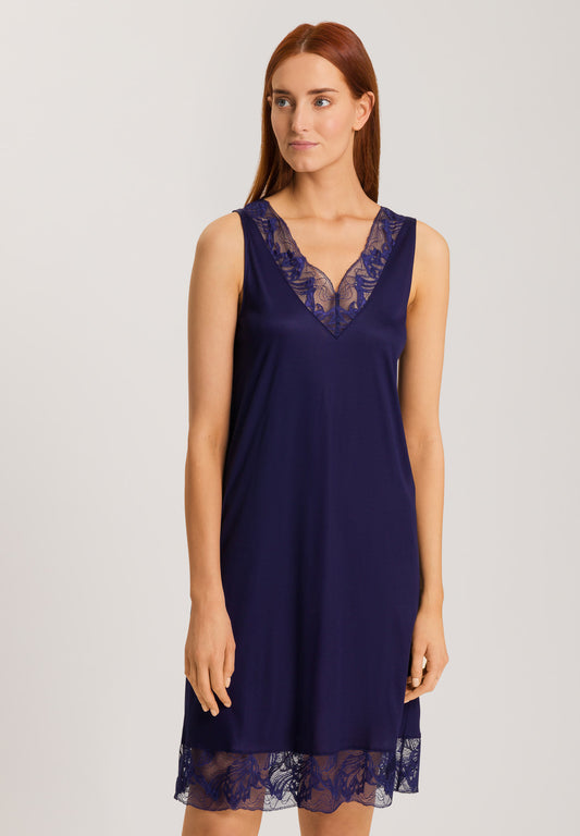 The Eva Sleeveless Nightdress By HANRO In Evening Blue