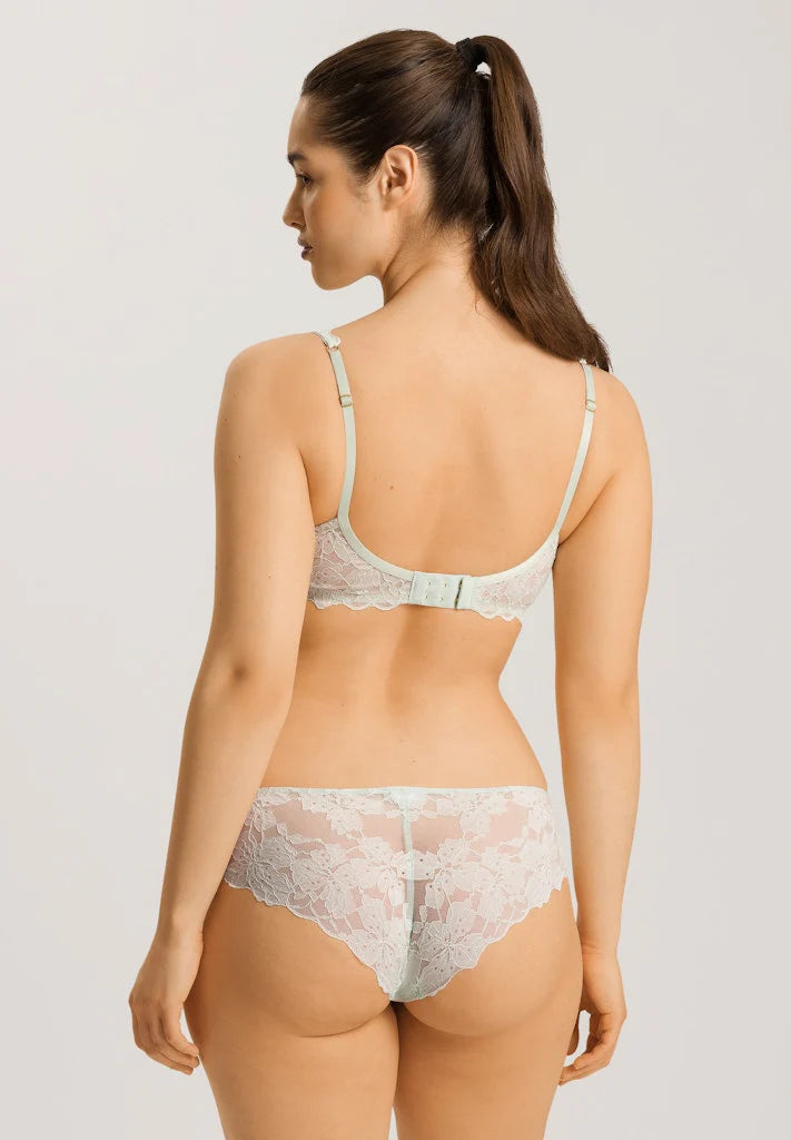 The Anais Soft Cup Bra By HANRO In White Sage