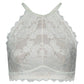 The Anais Crop Top In White Sage