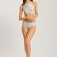 The Anais Crop Top In White Sage