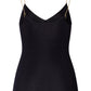 The Cotton Seamless-Spaghetti Top By Hanro in Black