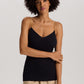 The Cotton Seamless-Spaghetti Top By Hanro in Black