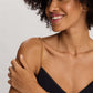 The Cotton Seamless-Spaghetti Top By Hanro in Black