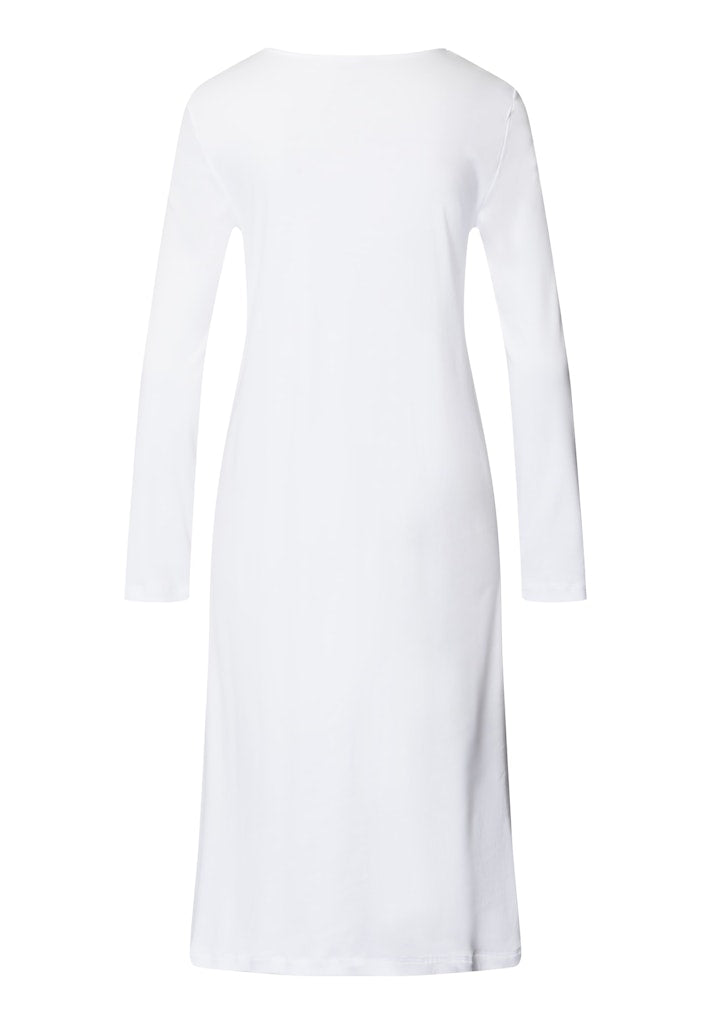 The Belina Long Sleeve Nightdress By HANRO In White