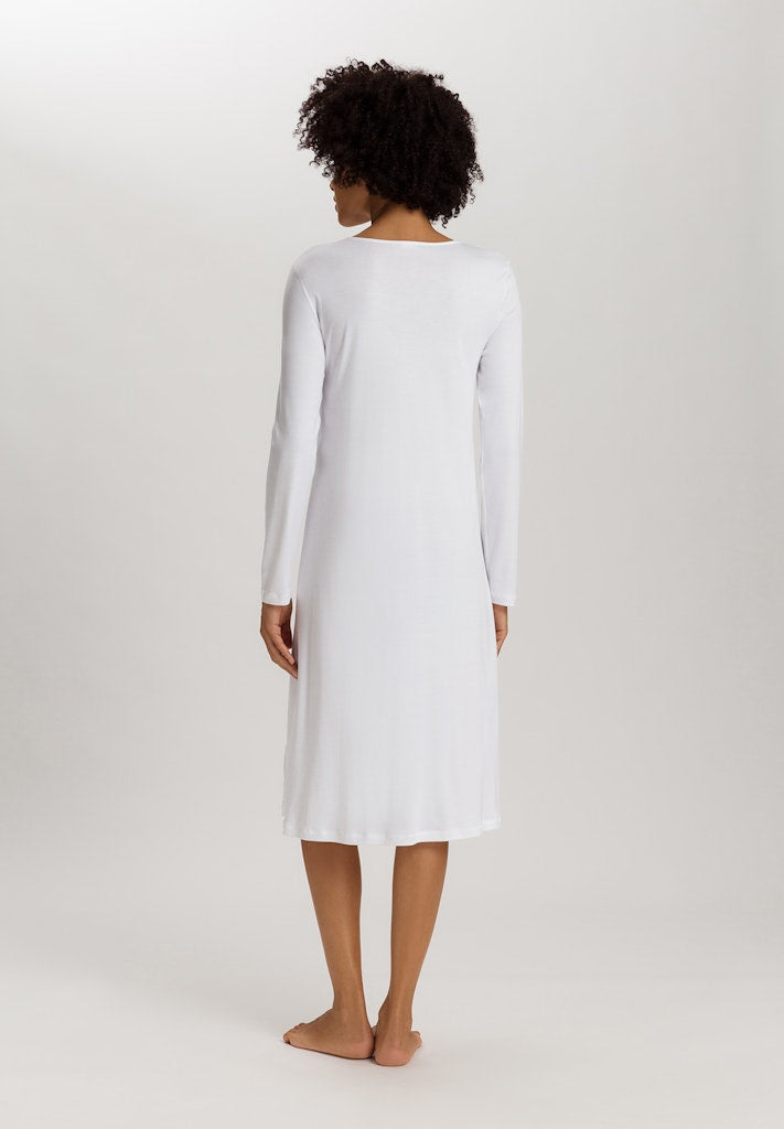 The Belina Long Sleeve Nightdress By HANRO In White