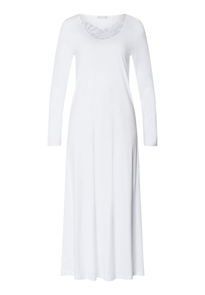 The Belina Long Sleeve Nightdress By HANRO In White