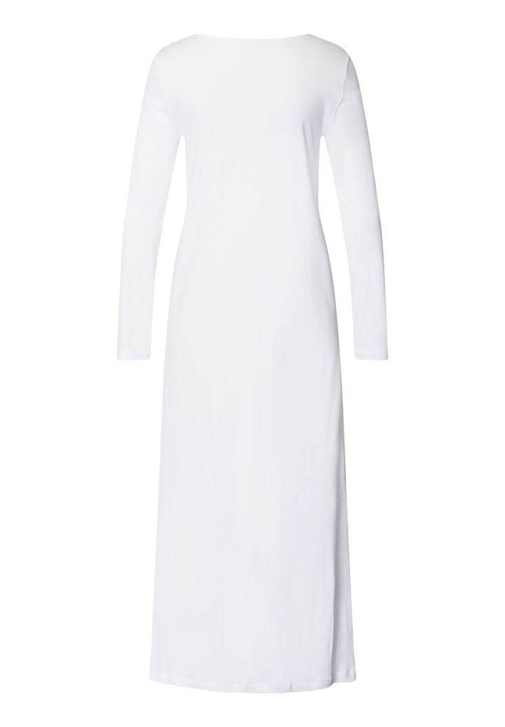 The Belina Long Sleeve Nightdress By HANRO In White