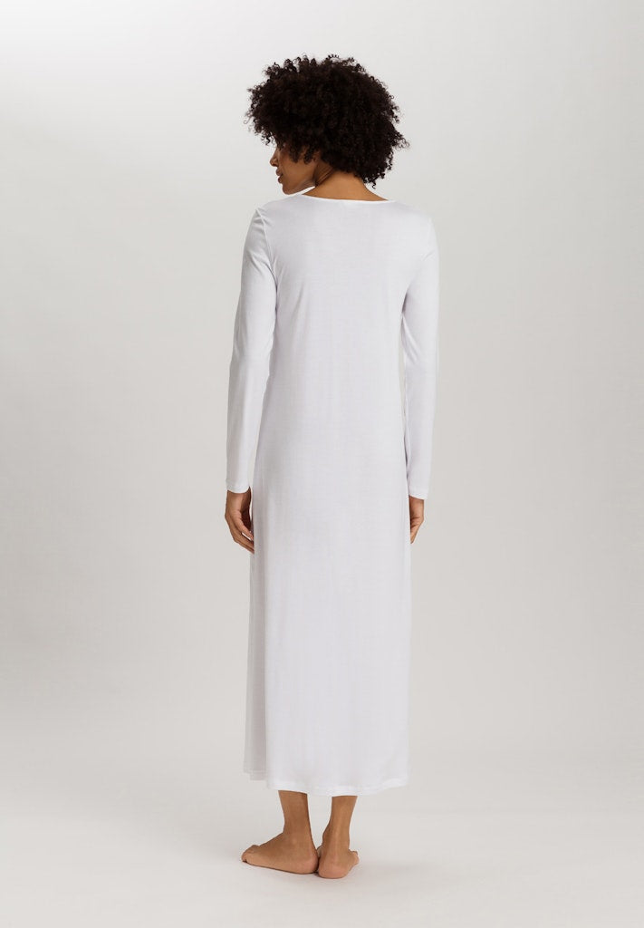 The Belina Long Sleeve Nightdress By HANRO In White