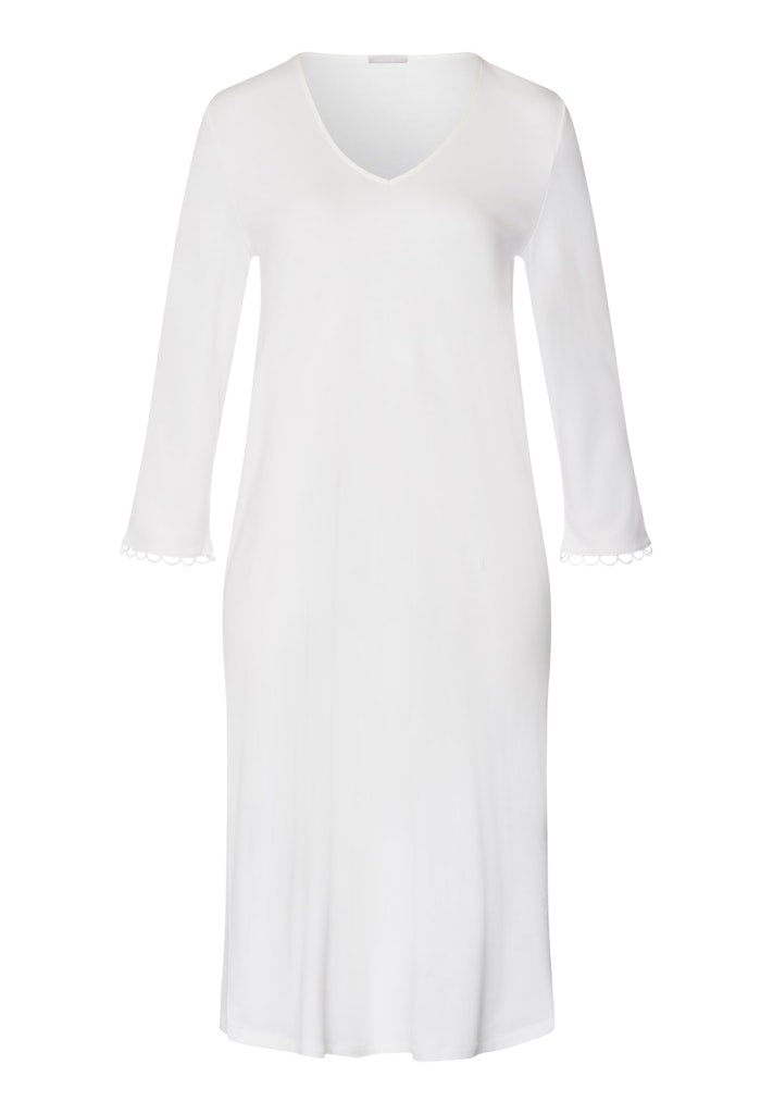 The Anouk-3/4 Sleeve Nightdress By HANRO In White